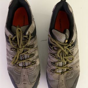 Merrell Gray and Black Athletic Trail Shoes